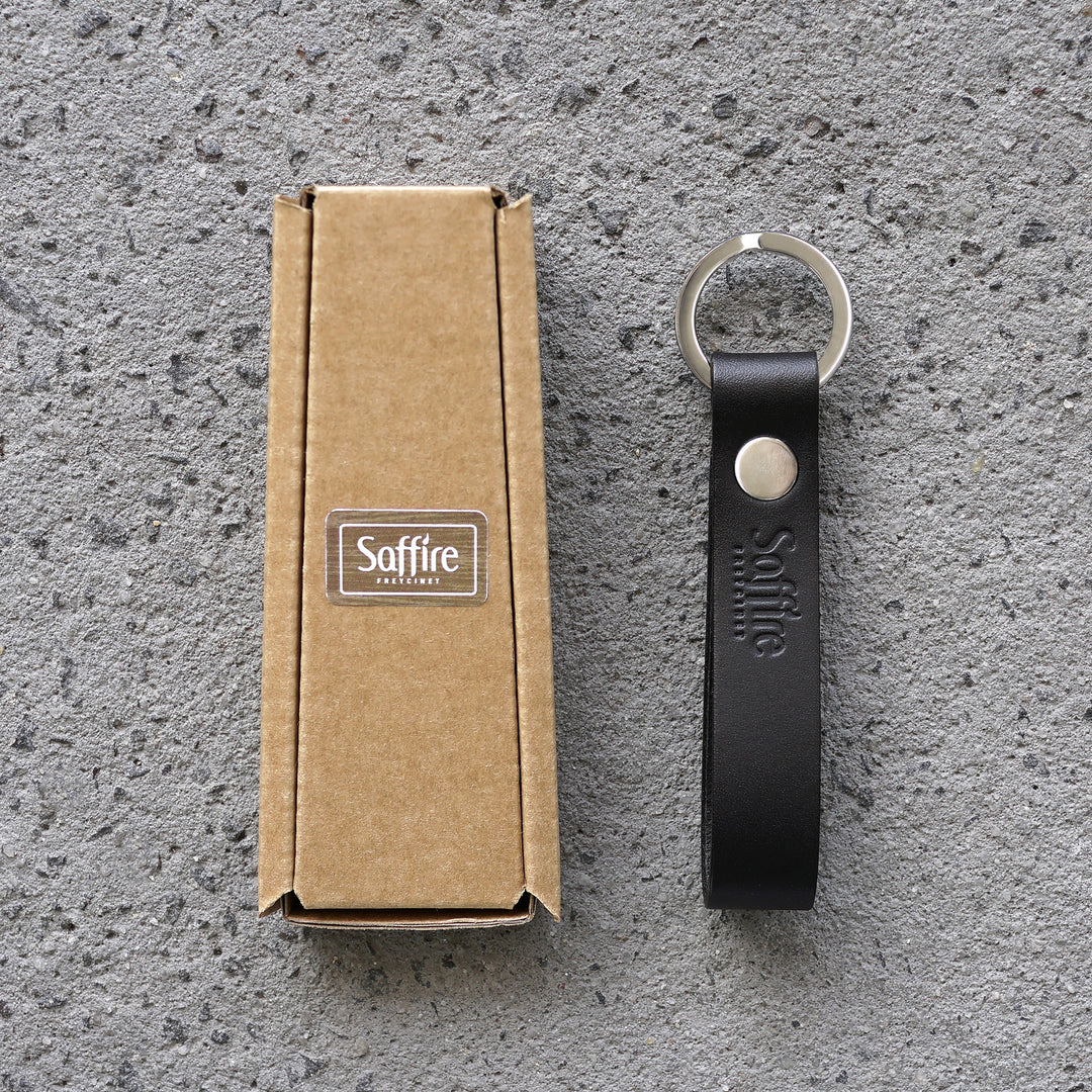 Executive Key Rings Leather Keyrings Black – Luxury Corporate Gifts