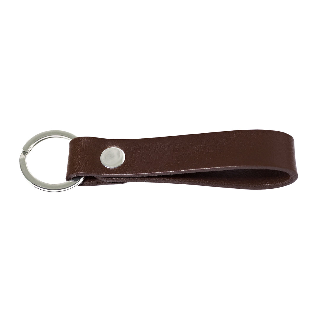 Leather Keyrings Brown