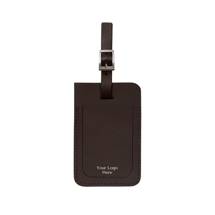 Leather Luggage Tags Brown