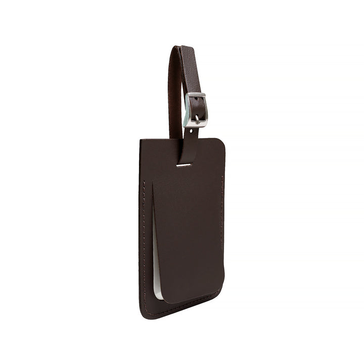 Leather Luggage Tags Brown