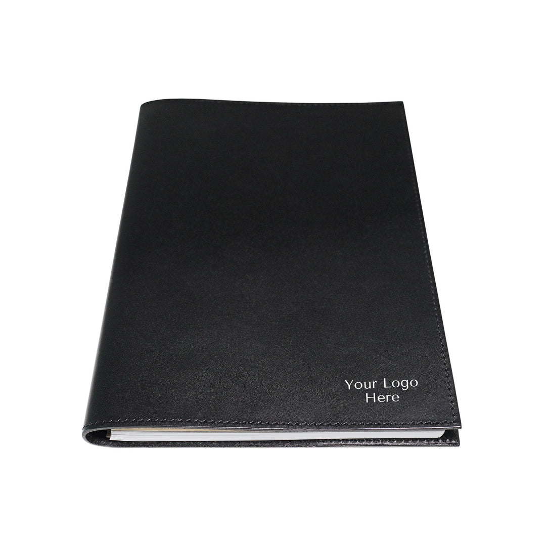 A5 Black Leather Notebooks