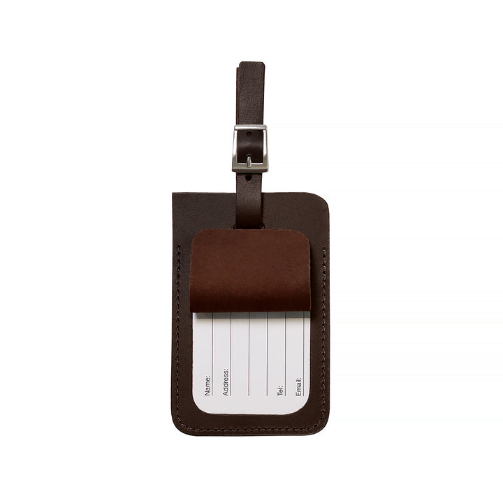 Leather Luggage Tags Brown